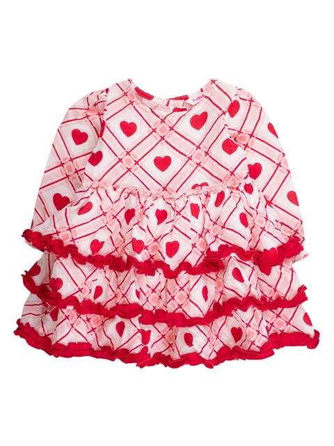 Cotton Gauze Tiered Ruffle Dress