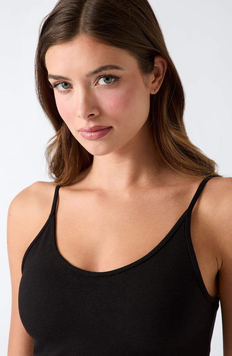 GUESS Syrma Crop Top, Alternate, color, Black