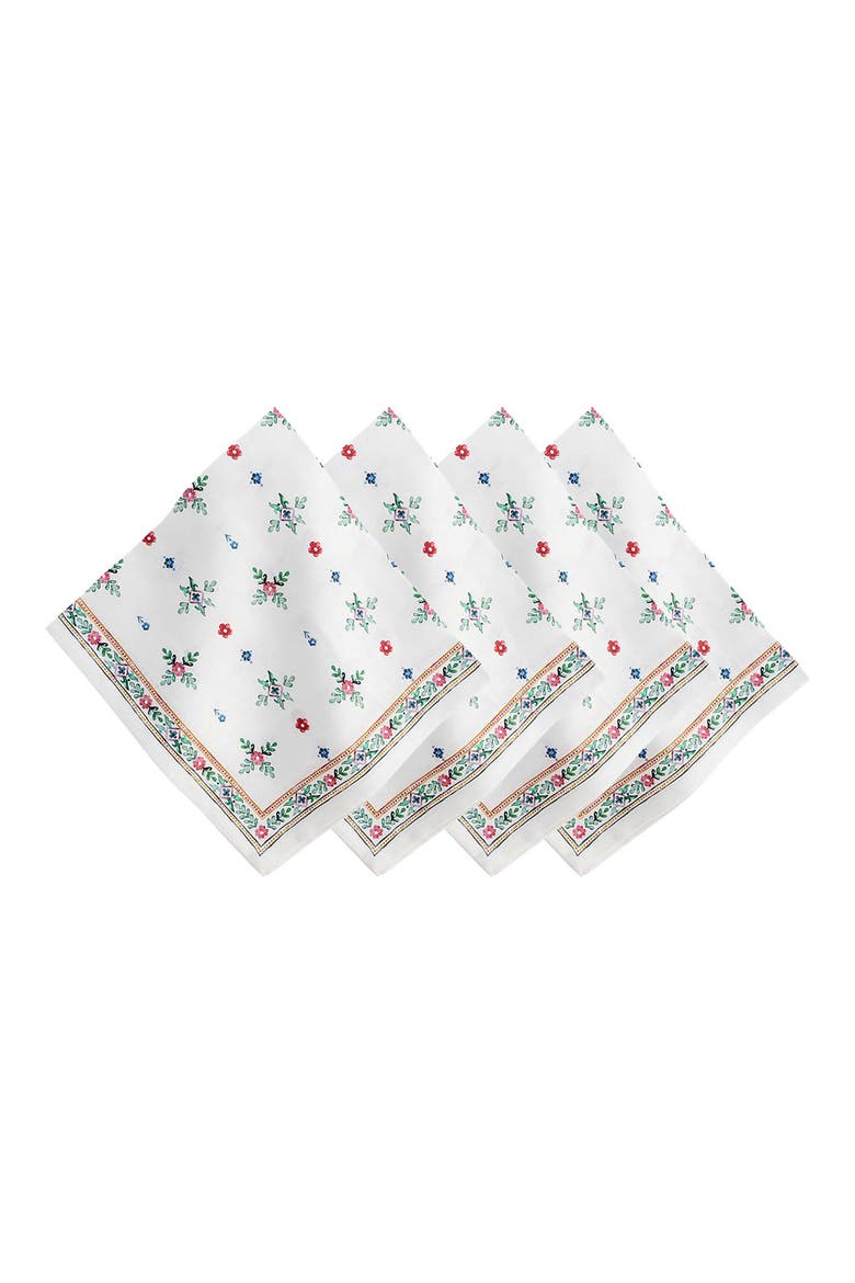 Heidi Set of 4 Linen Napkins, Main, color, MULTI