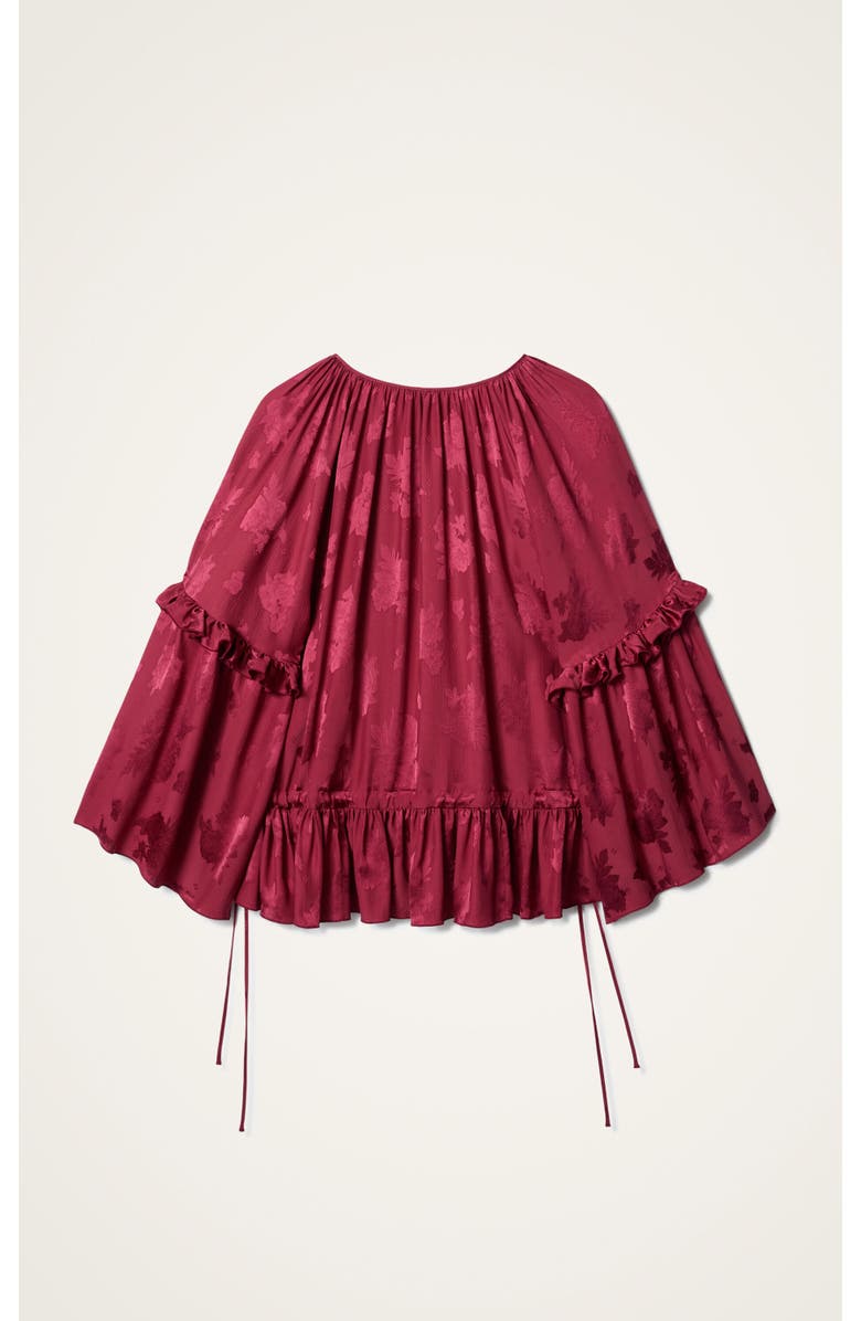 La DoubleJ Boho Blouse, Alternate, color, Solid Brick Red