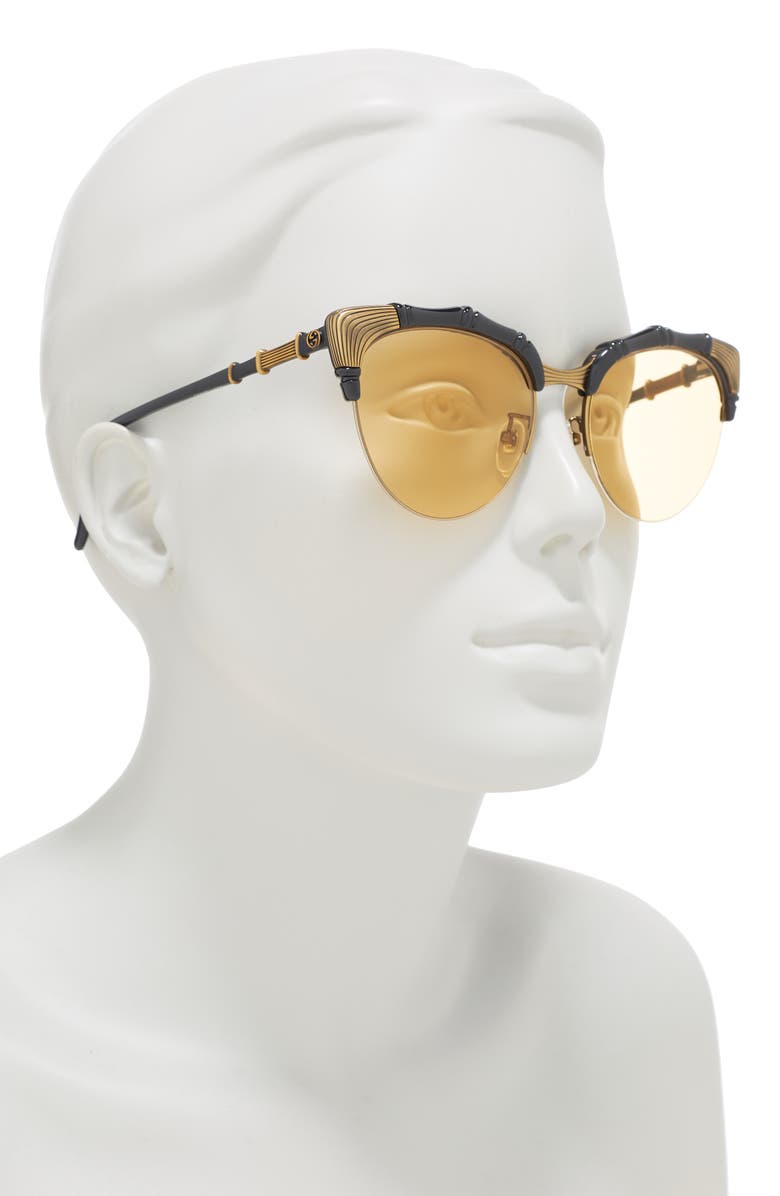 Gucci 56mm Cat Eye Sunglasses, Alternate, color,