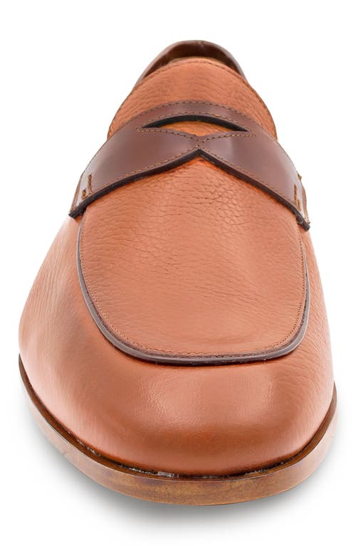 Mezlan Pebbled Penny Loafer