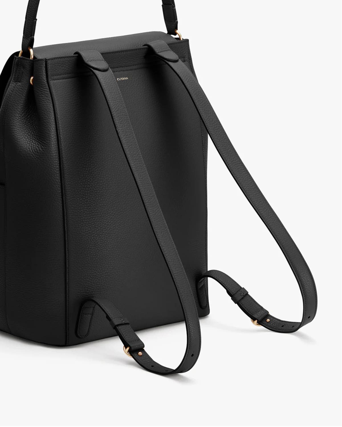 Cuyana Leather Backpack 16-inch, Alternate, color, Black