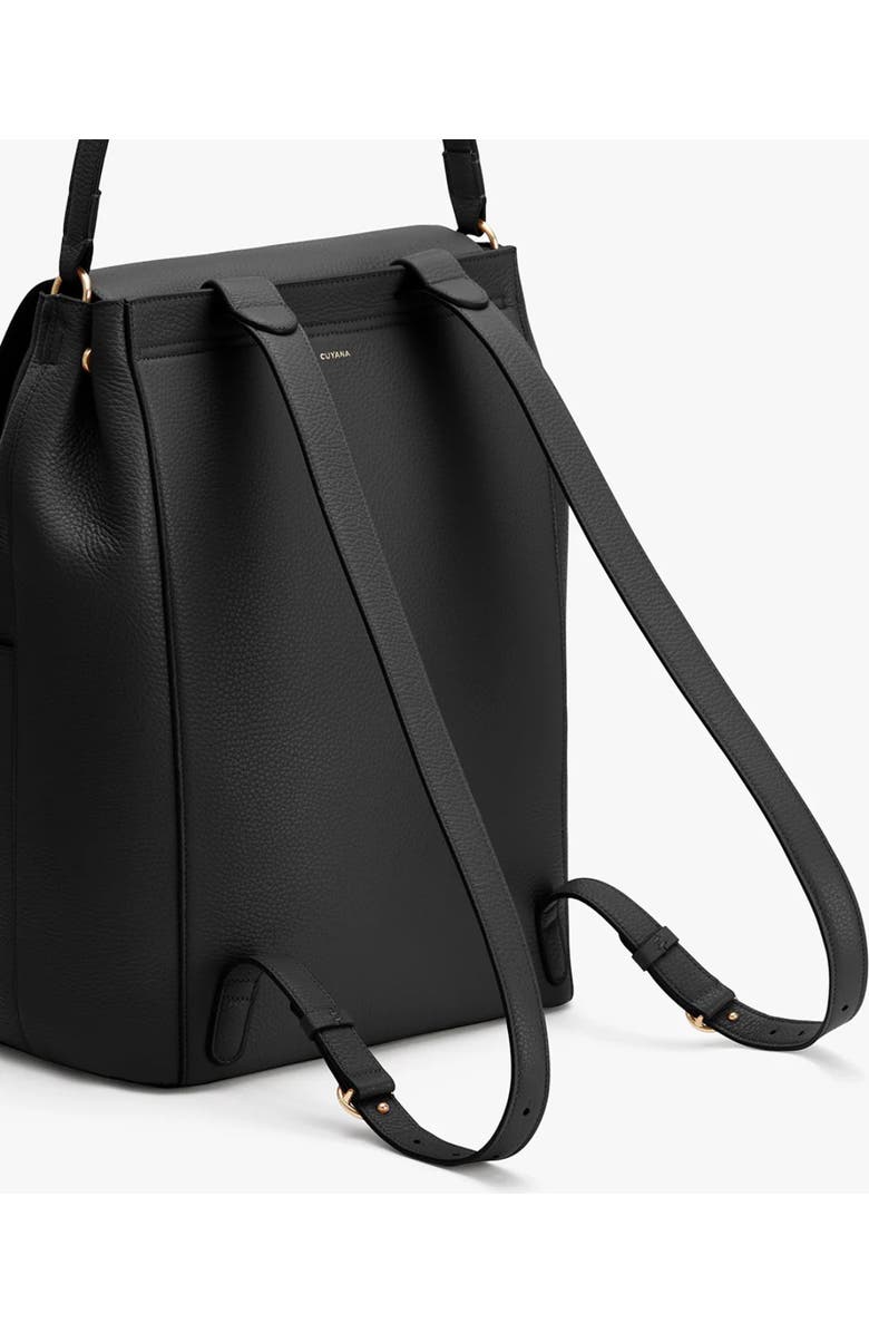 Cuyana Leather Backpack 16-inch, Alternate, color, Black