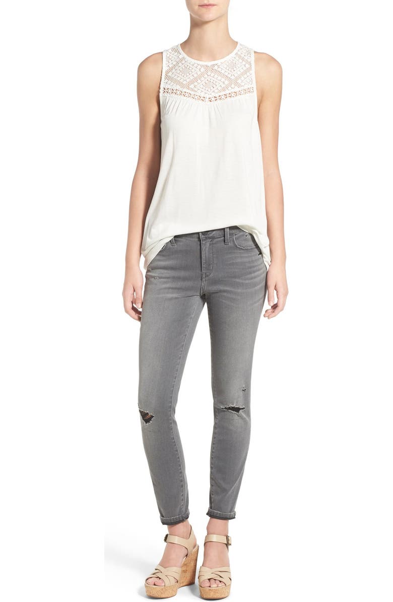 Hinge 'Hadley' Wedge Sandal, Alternate, color, Nude Leather