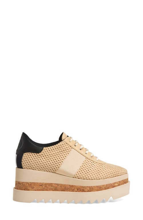 Shop Stella Mccartney Sneak-elyse Platform Wedge Sneaker In Dust