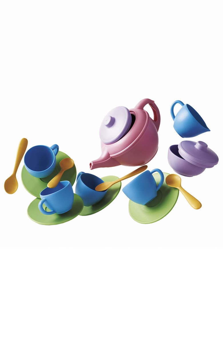 Green Toys Tea Set, Main, color, Assorted