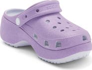 CROCS Platform Iridescent Glitter Clog