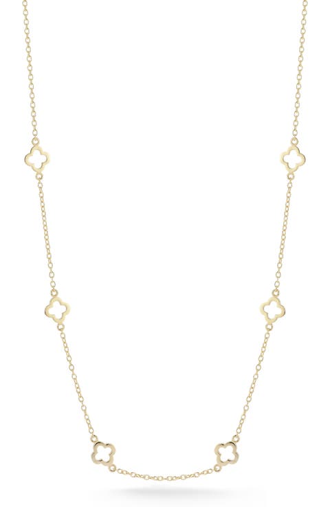 Clover Station Necklace