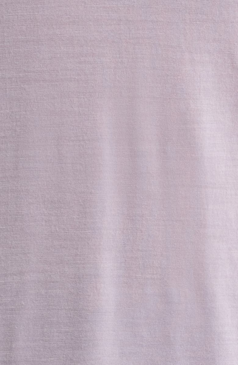 Smartwool Ultralite V-Neck Short Sleeve Merino Wool Blend T-Shirt, Alternate, color, Purple Storm