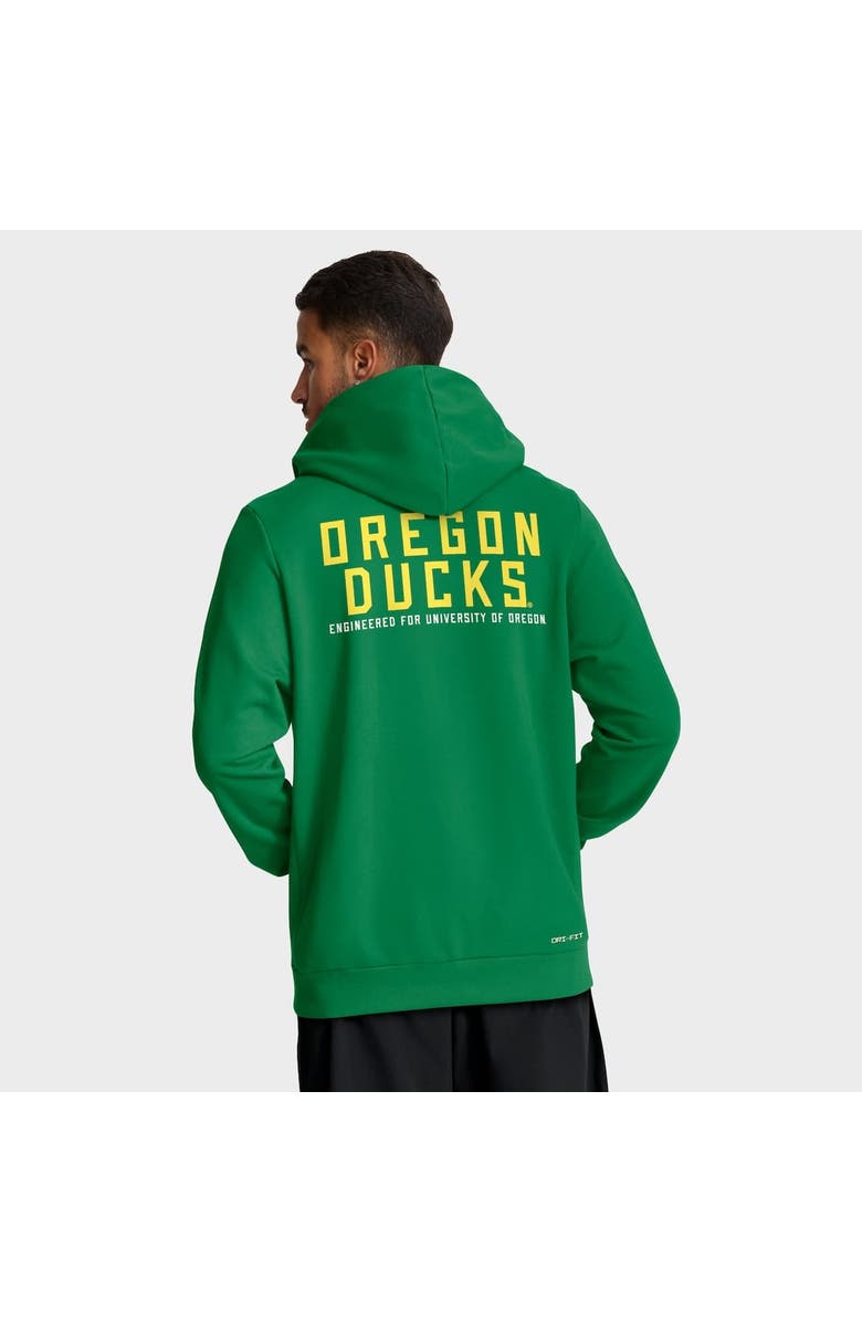 Nike Men's Nike Green Oregon Ducks 2025 Sideline Standard Issue Dri-FIT Full-Zip Hoodie, Alternate, color, 