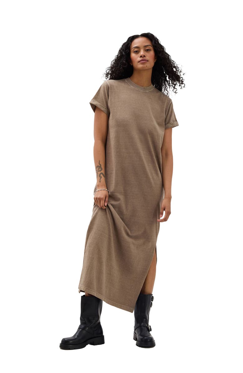 Richer Poorer The Relaxed Tee Dress, Main, color, Warm Grey