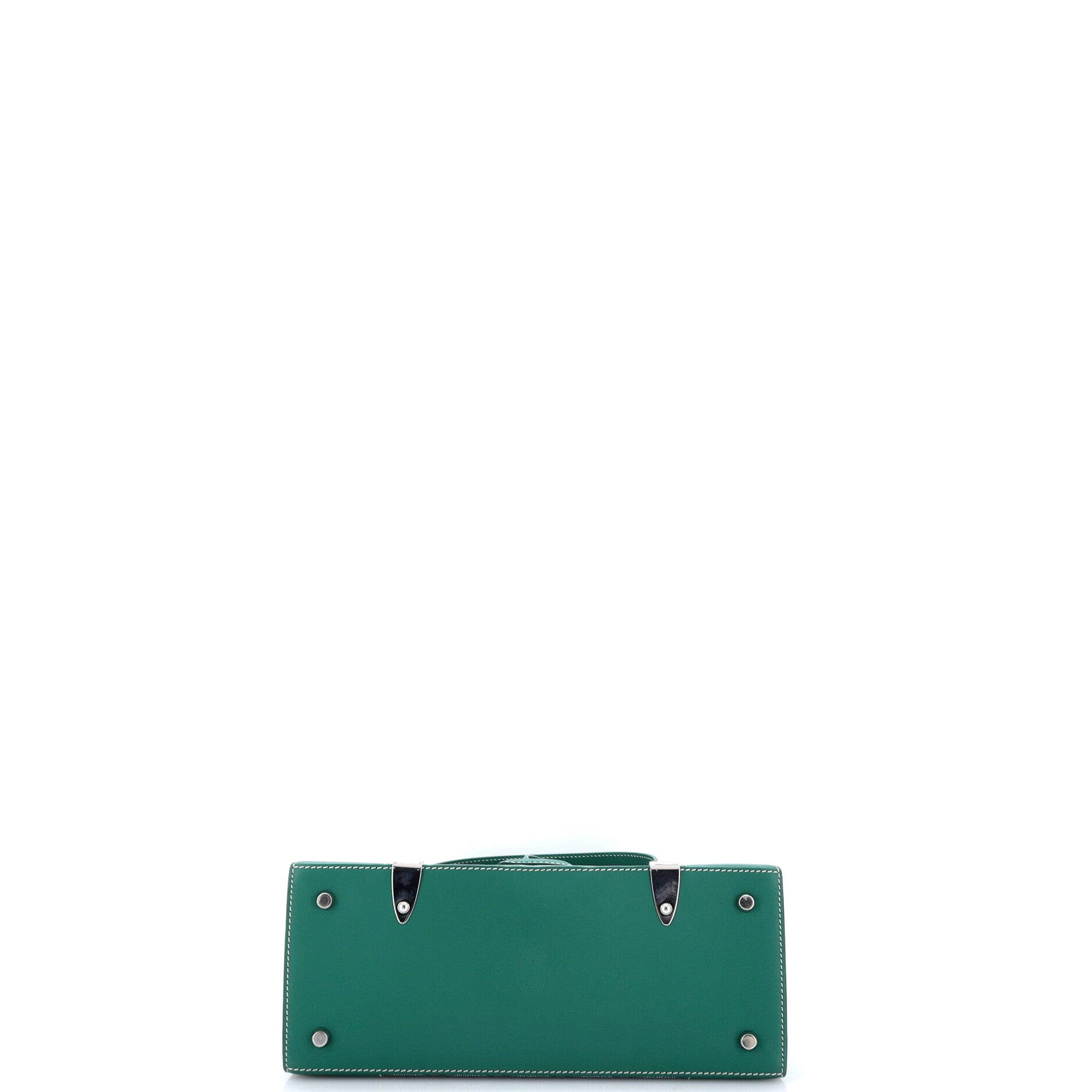 Saigon Top Handle Bag Coated Canvas with Leather PM, Alternate, color, Green