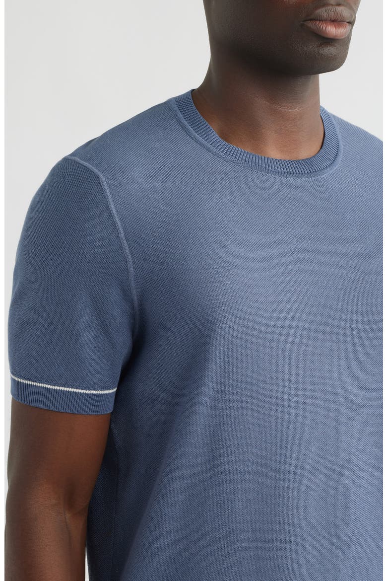H-Nalon Textured Cotton & Lyocell Top, Alternate, color, OPEN BLUE