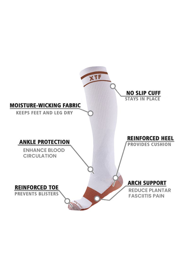 6-Pack Everyday Copper Infused Compression Socks, Alternate, color, MIX