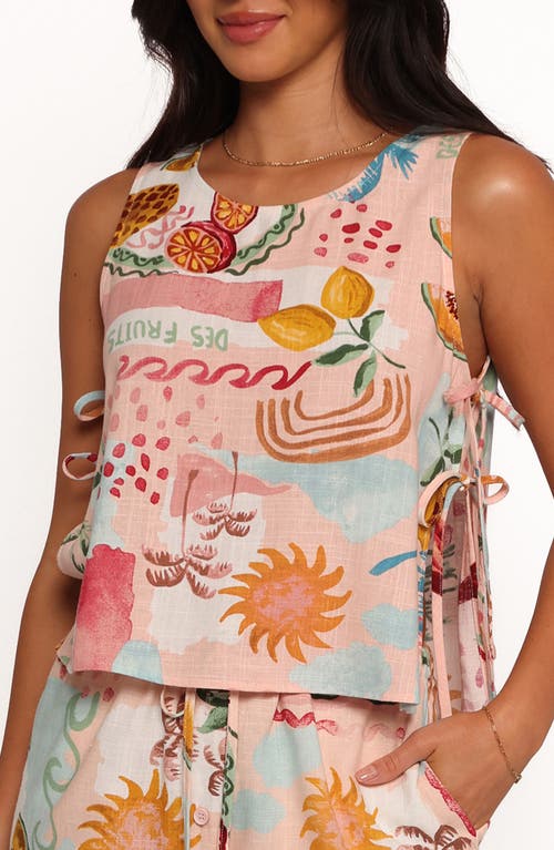 Petal & Pup Abella Print Sleeveless Side Tie Top in Summer Haze  product