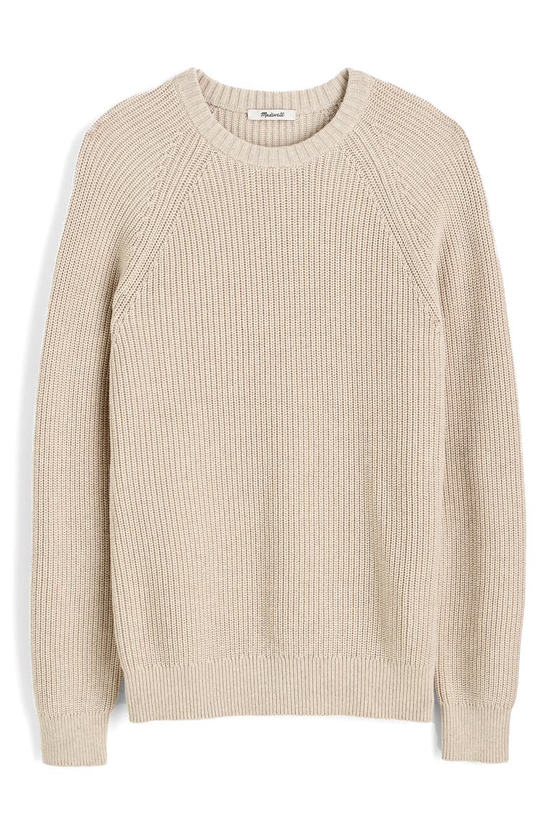 Shaker Stitch Cotton Sweater, Alternate, color, HEATHER STONE