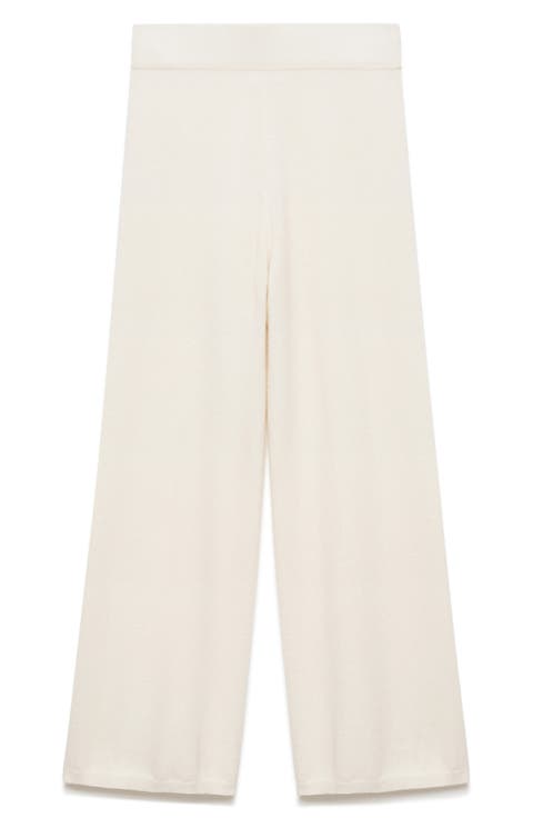 Cashmere Wide Leg Pants