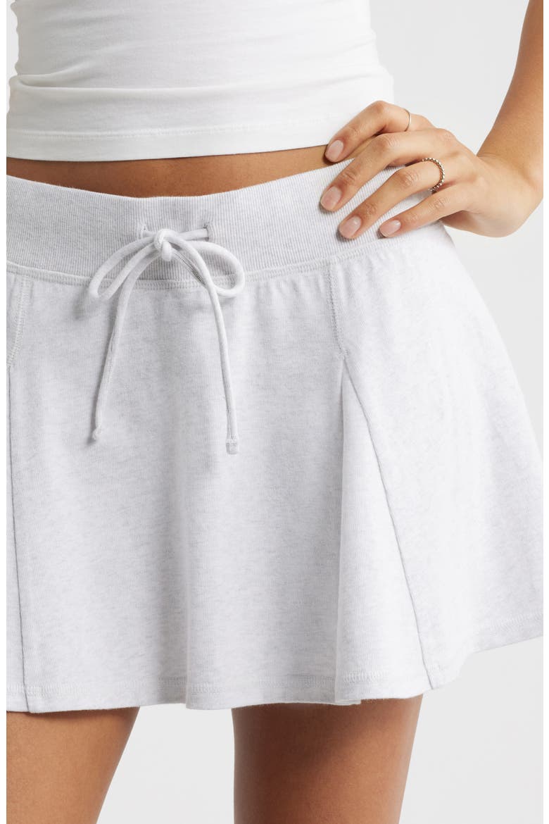 Terry Sporty Skort, Alternate, color, GREY FOG HEATHER