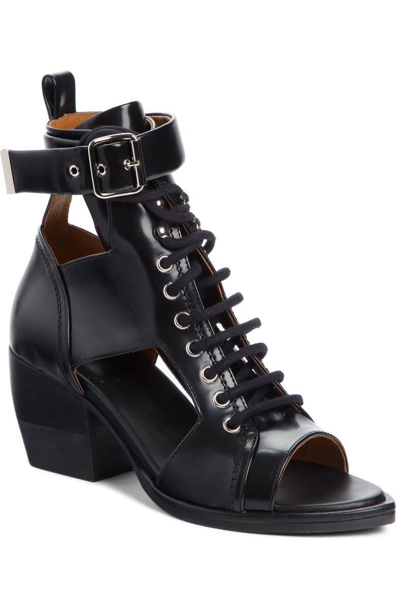 Chloé Rylee Cutout Open Toe Boot, Main, color,