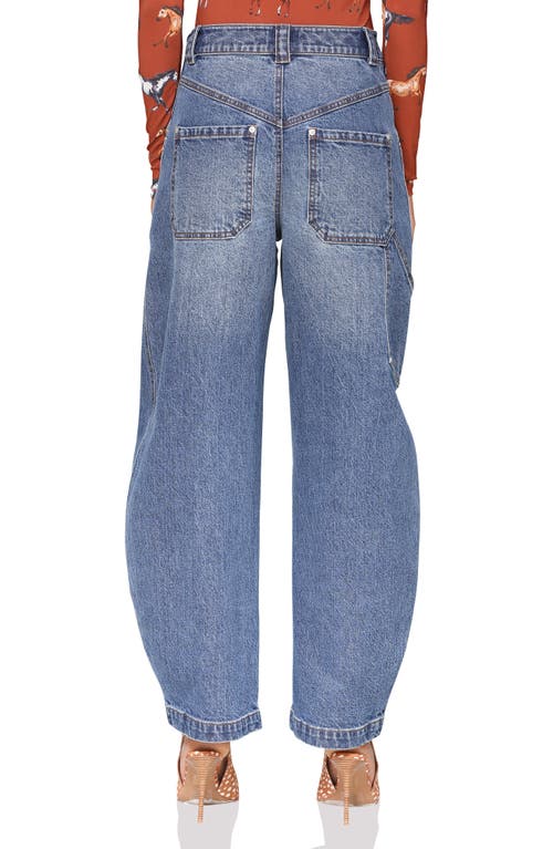 Avec Les Filles Zucchini Leg Carpenter Jeans In Blue