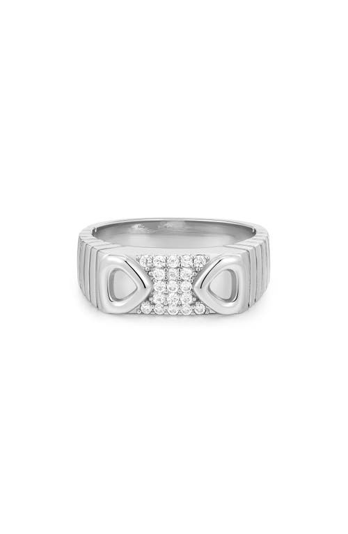 Luv Aj The Cannoli Ring In Silver