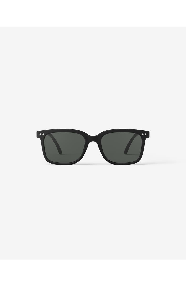 IZIPIZI #L 54mm Rectangular Sunglasses, Main, color, Black