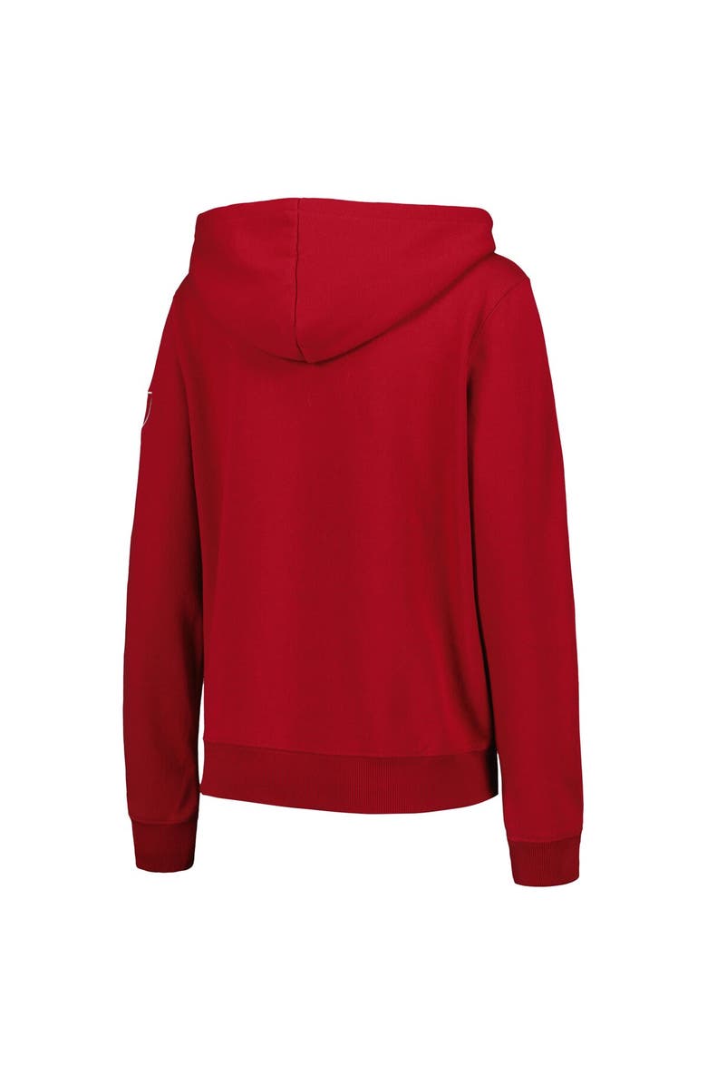 COLOSSEUM Women's Crimson Harvard Crimson Arched Name Full-Zip Hoodie, Alternate, color, Crimson