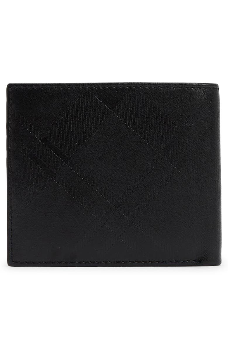 Barbour Brunton RFID Leather Bifold Wallet, Alternate, color, Black Deboss Tartan