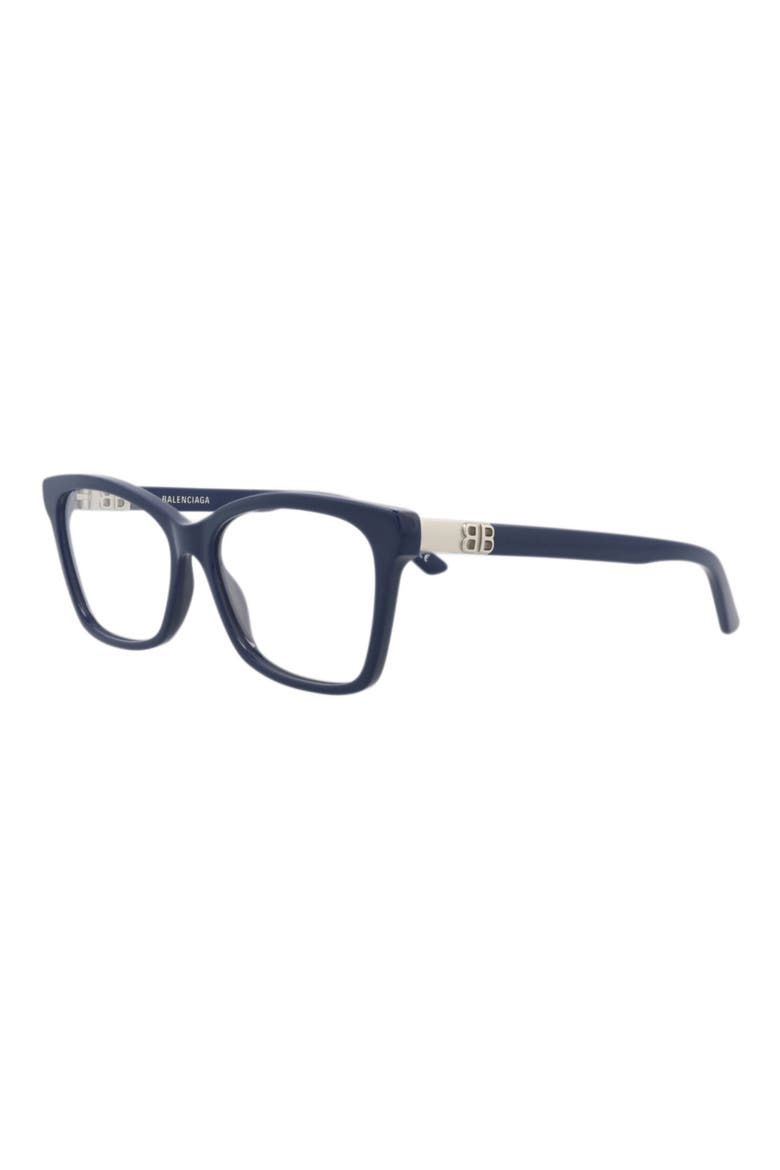 52mm Square Optical Glasses, Alternate, color, BLUE BLUE TRANSPARENT