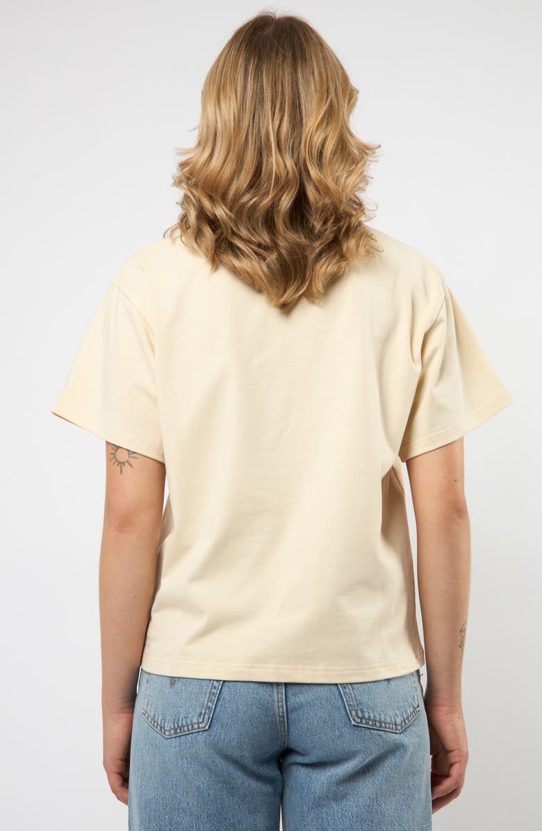 Viens Avec Moi Bisous Boxy Cotton Graphic T-Shirt, Alternate, color, Red