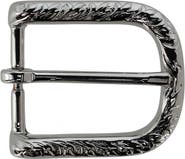 Trafalgar 30mm Italian Rippled Textured Solid Brass Harness Belt Buckle