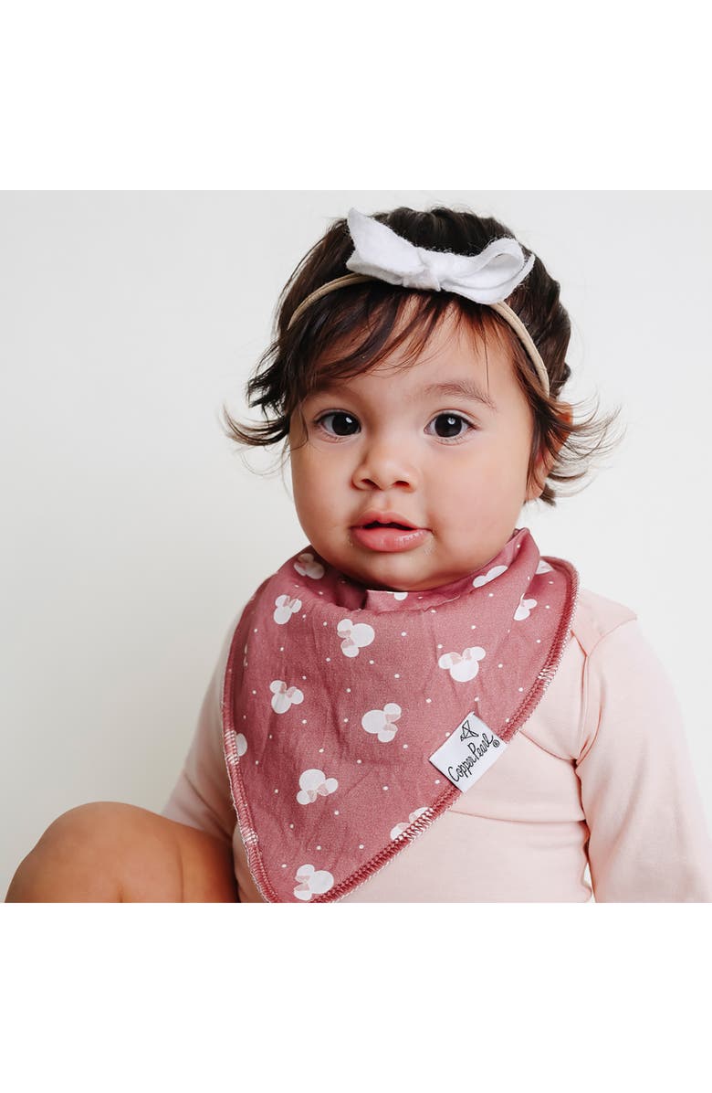 Copper Pearl Assorted 4-Pack Bandana Bibs, Alternate, color, Minnie Mouse