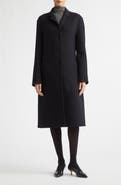 Jil Sander Slim Fit Double Face Cashmere & Virgin Wool Coat