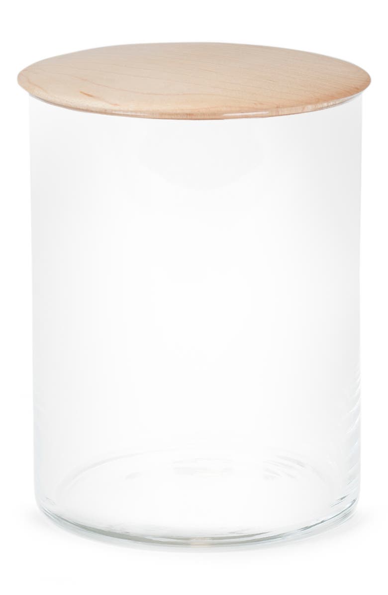 Hawkins New York Small Maple Lid Glass Storage Container, Main, color, 