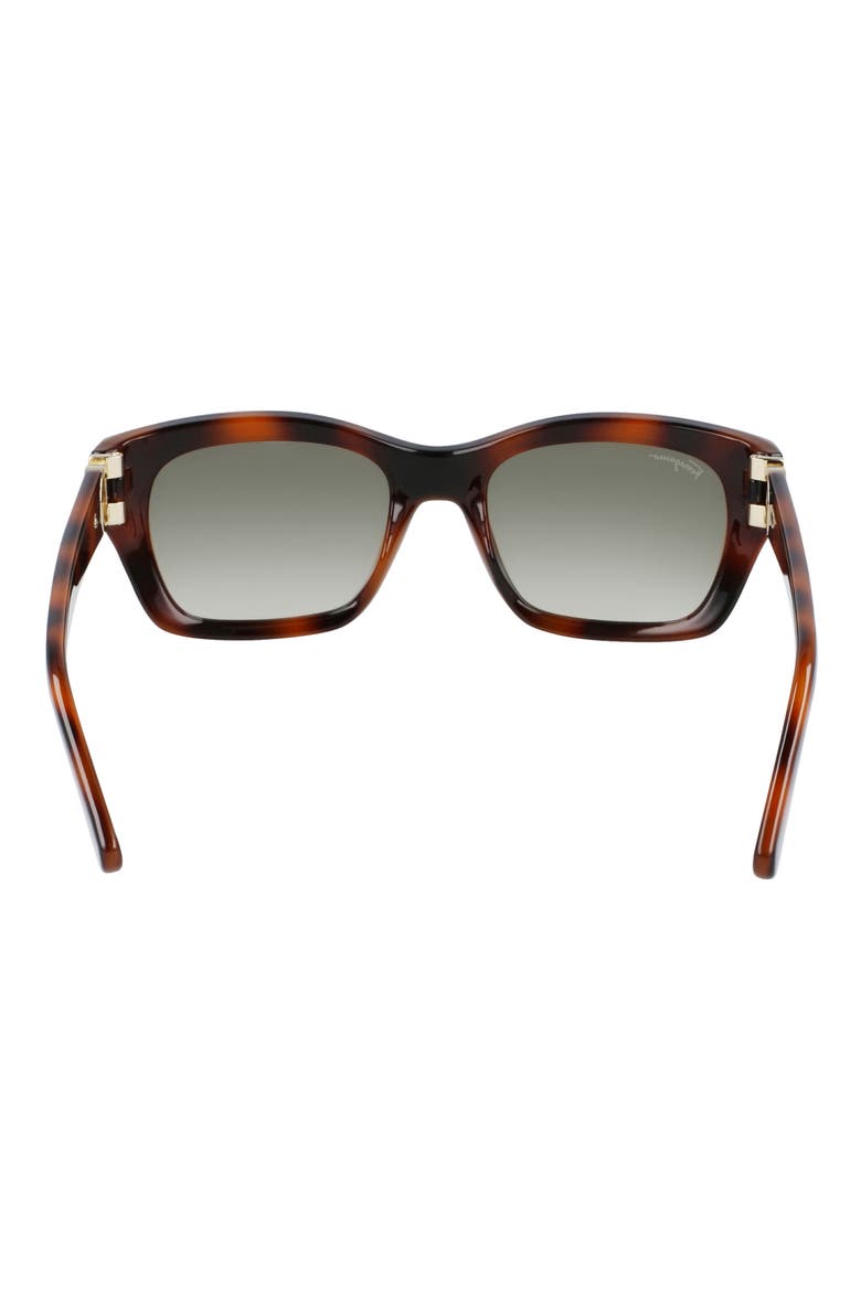 53mm Rectangular Sunglasses, Alternate, color, TORTOISE/ KHAKI
