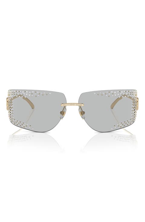 78mm Oversize Pillow Sunglasses