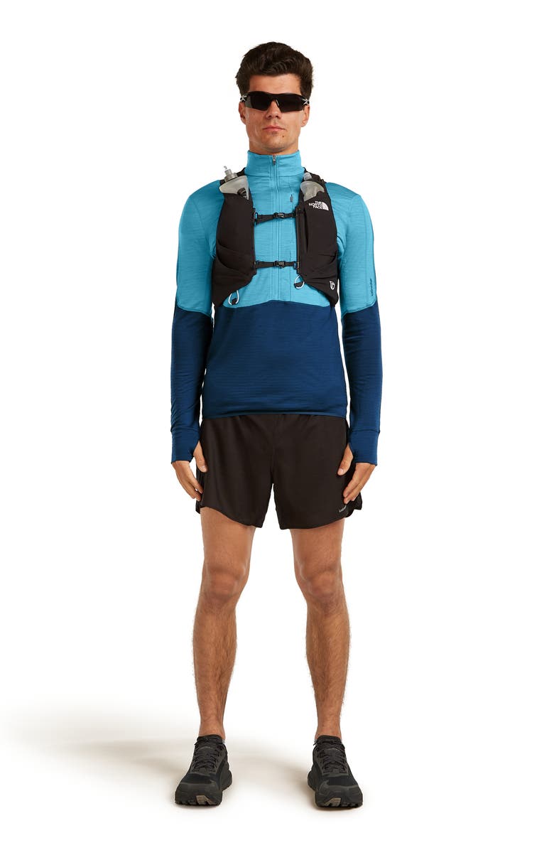 Icebreaker Tencel & Merino 200 Realfleece Descender Quarter Zip Pullover, Alternate, color, Arctic/ Atlantis/ Cb