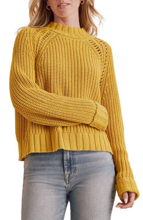 Cassidy Shaker Knit Crewneck Sweater