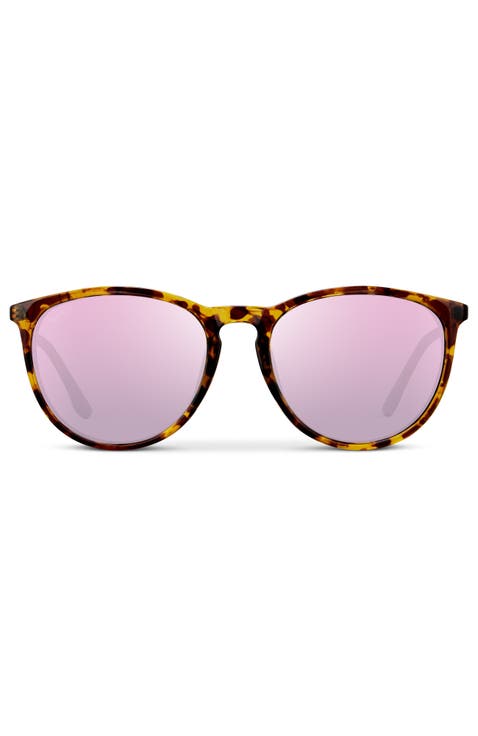 Drew - 55mm Round Polarized Sunglasses
