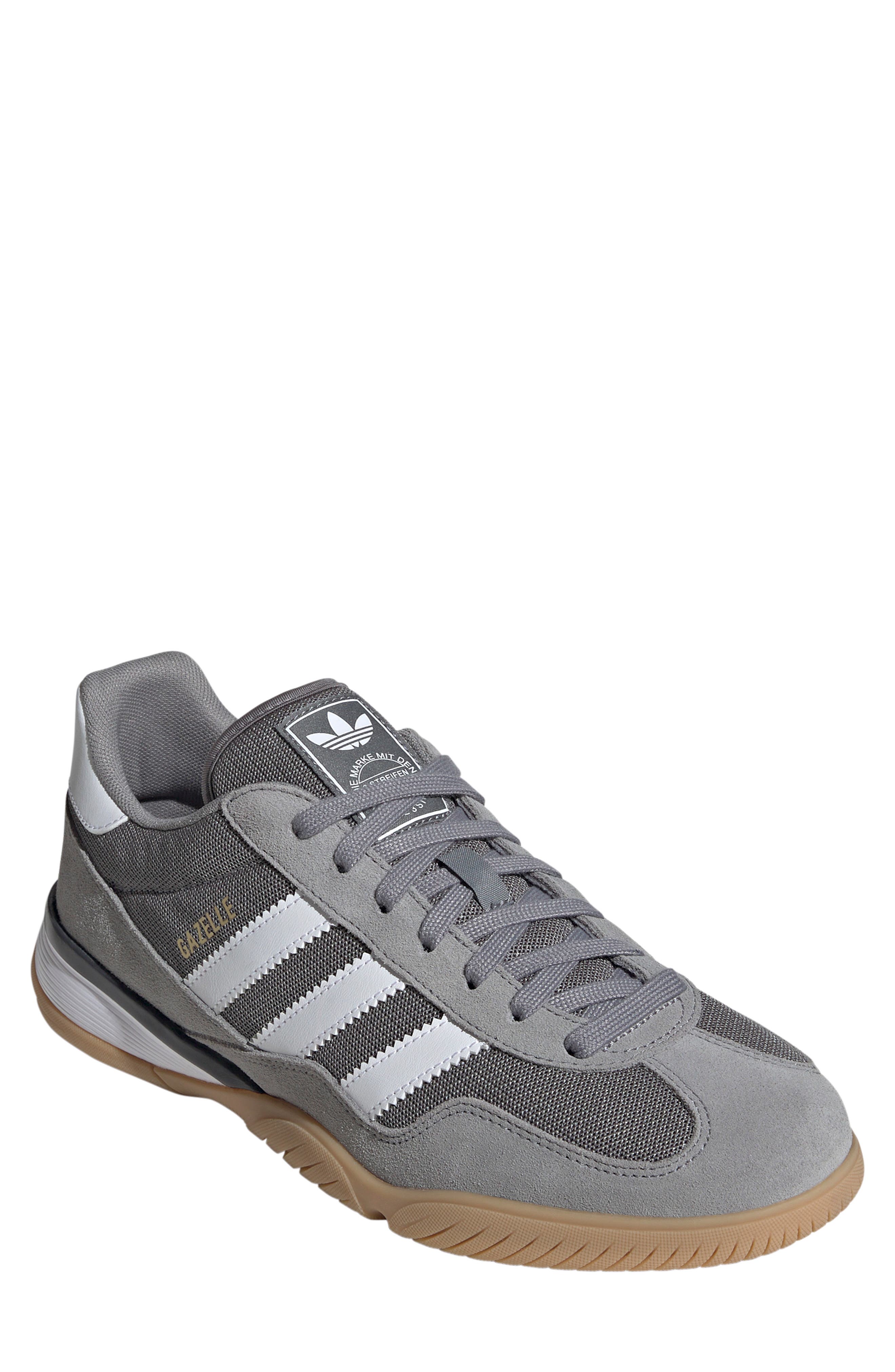 adidas Gender Inclusive Gazelle Sala Sneaker, Main, color, Grey/ White/ Grey