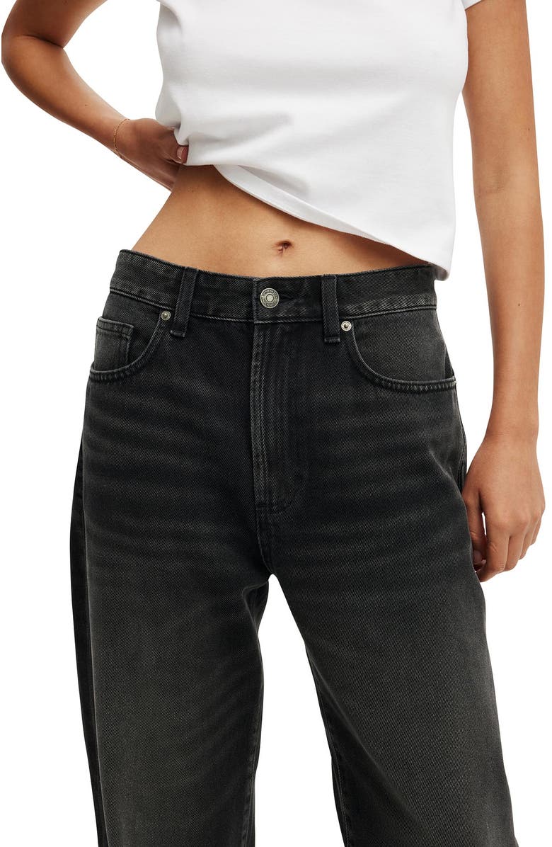 Cotton On Women's 91 Straight Jean, Alternate, color, Onyx Black