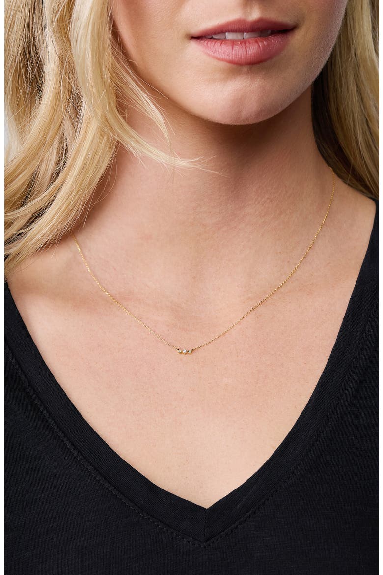 BL Icon Diamond Pendant Necklace, Alternate, color, 18KY
