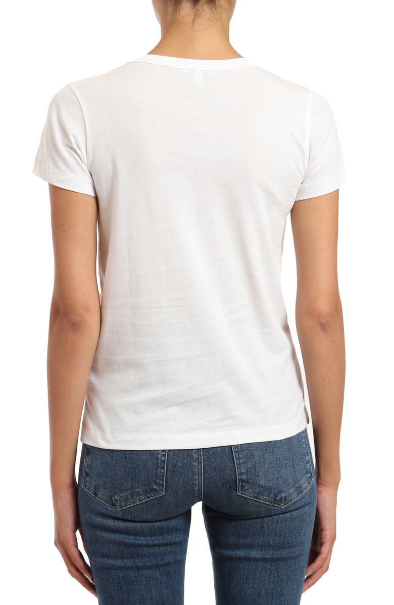 Mavi Jeans Slim Fit Cotton Slub T-Shirt, Alternate, color, White