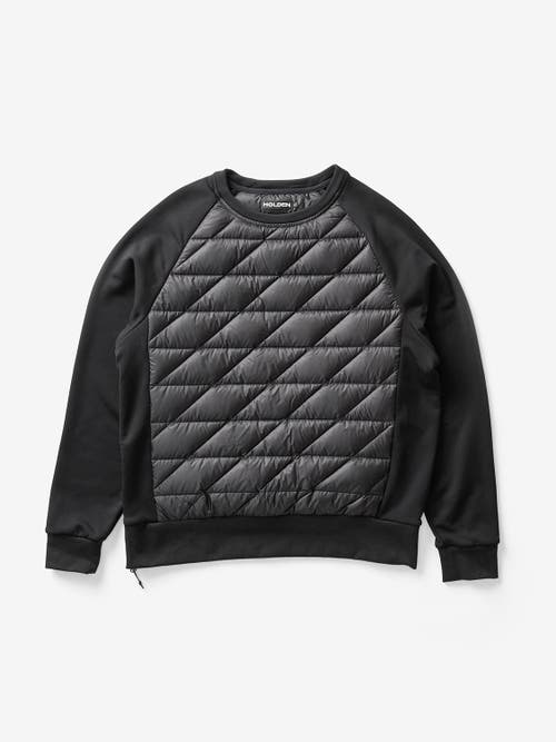 Holden Outerwear Down Crew Sweater In Black