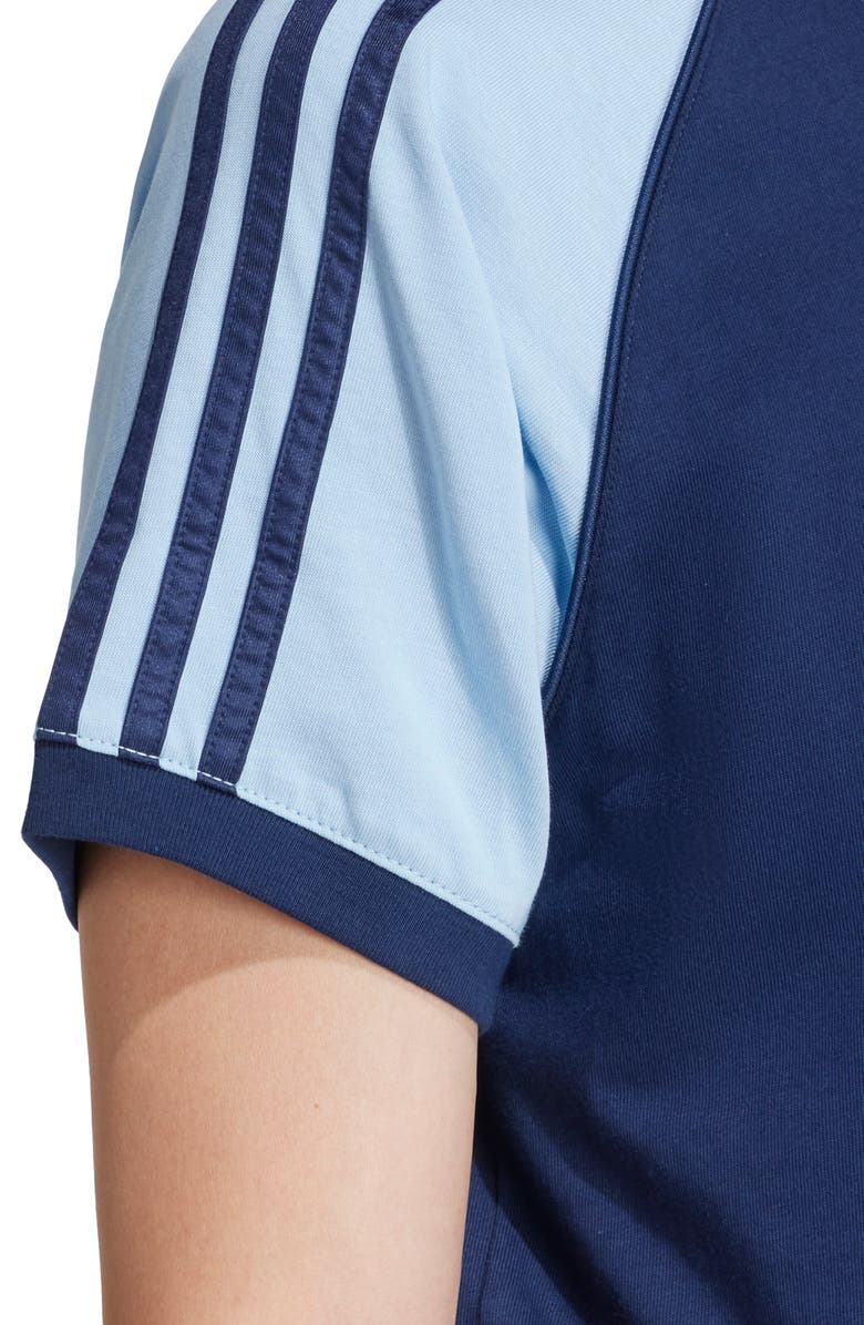 adidas Originals 3-Stripes Colorblock Cotton T-Shirt, Alternate, color, 