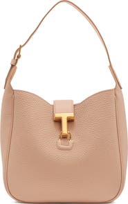 TOM FORD Small Monarch Leather Hobo Bag