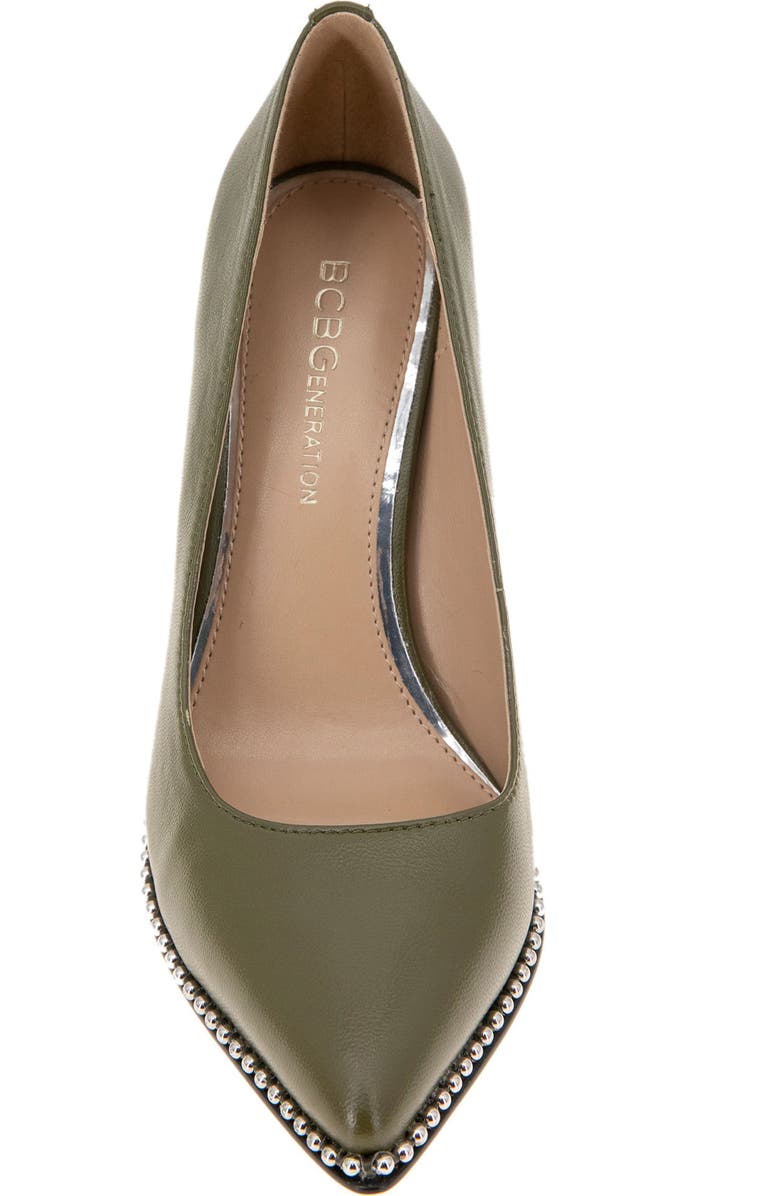 BCBGeneration Holli Pointed Toe Pump, Alternate, color, Dark Olive