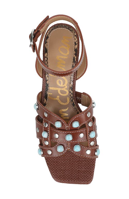 Sam Edelman Wayla 2 Ankle Strap Sandal In Burnt Brandy