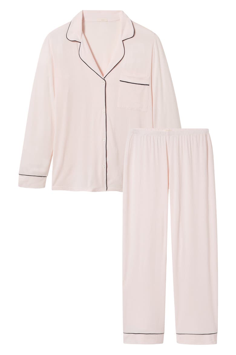 Gisele Long Pajamas, Alternate, color, SORBET/BLACK